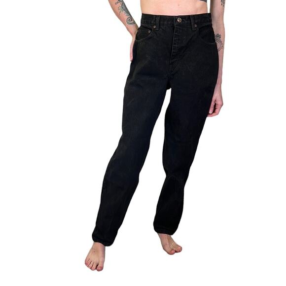 Vintage Black Route 66 High Rise Cotton Mom-Jeans - Picture 1 of 10